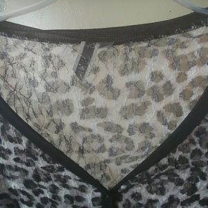 BKE Tops - BKE Black Cheetah Print Top BKE Tops - BKE Black Cheetah Print Top